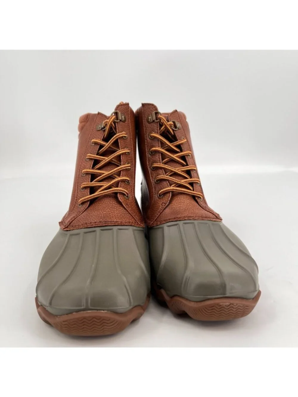 Men's Sperry Avenue Synthetic Duck Boot Tan / Olive, Size 9.5 M